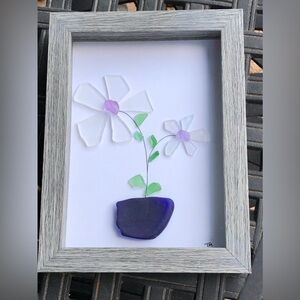 Live Life in Full Bloom! Handmade Sea Glass Art